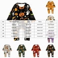 thumbnail image 4 of Halloween Romper Family Pajamas Sets 2Pcs Ghost Print Holiday PJs Jumpsuit Sleepwear Loungewear for Baby, 4 of 7