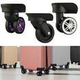 thumbnail image 4 of 1 Pair Luggage Wheel Trolley for Suitcase Rotating Wheel for Suitcase Replacement Wheel W135, 4 of 7