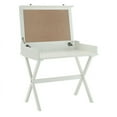 thumbnail image 3 of Carolina Classics Flip Top Cork Board Desk in Antique White, 3 of 4