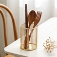 thumbnail image 5 of YiJuHui Metal Pen Holder Makeup Brush Organizer Gold Wire Desk Storage Cup Office Vanity Cosmetic Organizer Multipurpose Container for Home and Office Supplies, 5 of 6