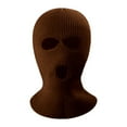 thumbnail image 3 of Cyglowse 3 Holes Ski Cycling Balaclava Hood Cap Full Face Mask Coffee One Size, 3 of 3