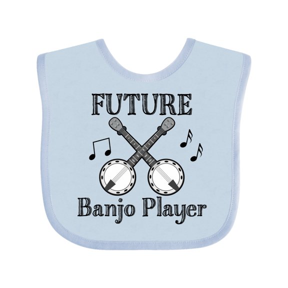 Inktastic Future Banjo Player Boys or Girls Baby Bib