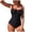 Black, variant on Womens One Piece Swimsuits One Piece Athletic Racerback Swimsuit Women Slimming Bathing Suits Color Block Training Swimwear for Women Navy,2XL