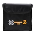 thumbnail image 2 of Drone Battery Safe Bag, Lightweight Lipo Battery Safe Storage Bag Fireproof  for 3 Batteries, 2 of 7