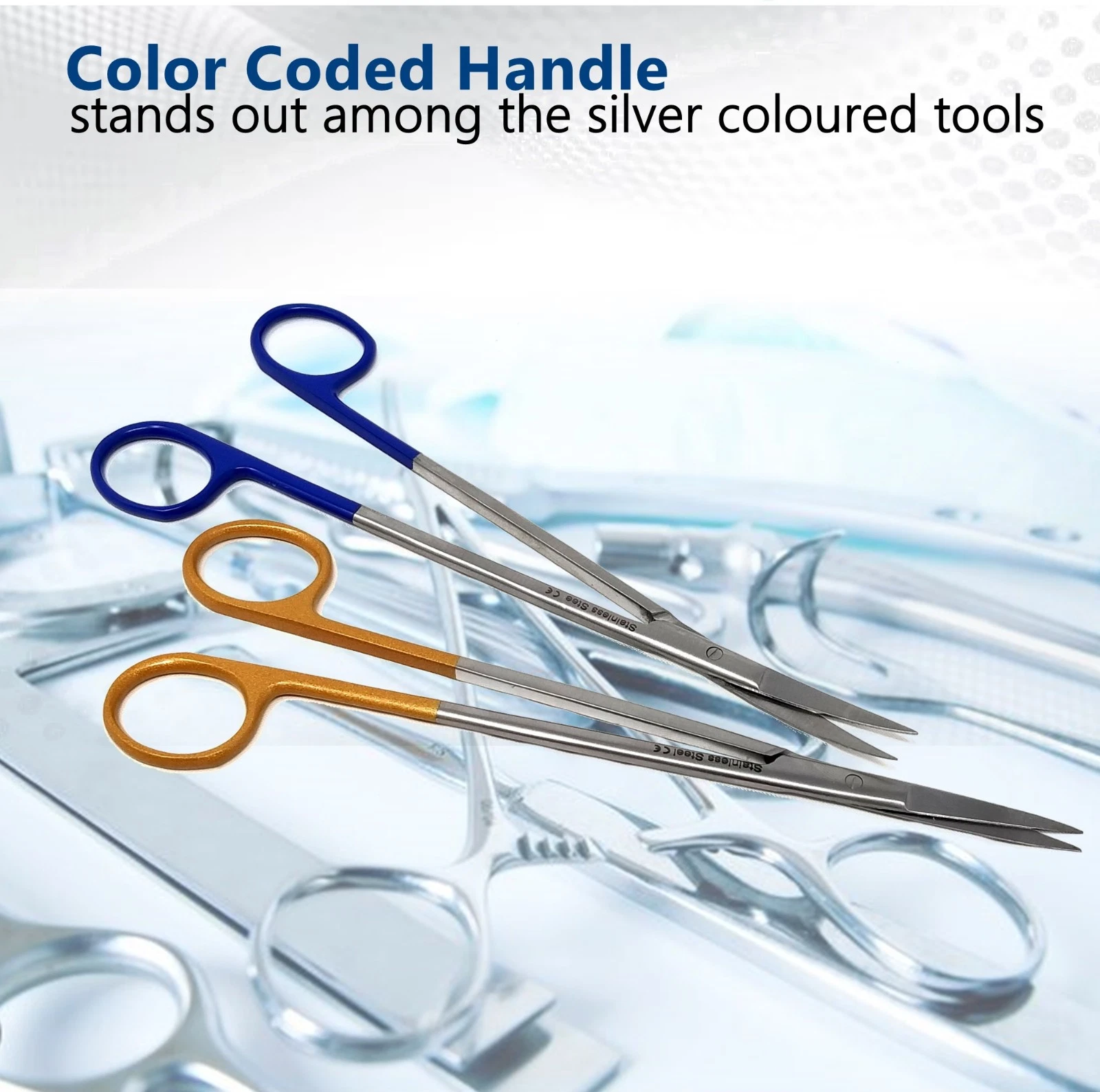 A2ZSCILAB-Multipurpose Scissors, Extra Sharp Stainless Steel , Straight and Curve Blades, Color Handle, 7" Slim Shears for Office, Craft, and Home Use, DIY