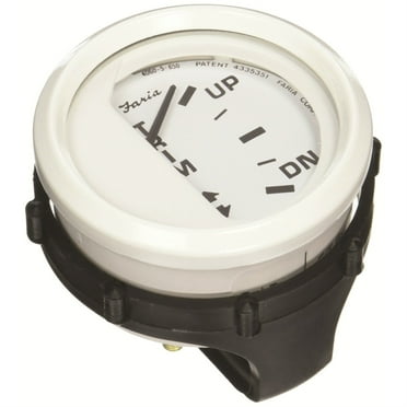 Faria  13123; Dress White Trim Gauge Fits OMC