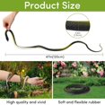 thumbnail image 2 of Broma de goma con forma de serpiente falsa de ANABIUP, realista, 1,2 m, con cuerda y clip, 2 of 7