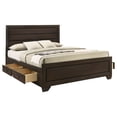 thumbnail image 4 of Pemberly Row Contemporary Wood California King Storage Bed Dark Cocoa, 4 of 9