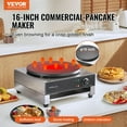 thumbnail image 2 of VEVOR 16-Inch Electric Crepe Maker Commercial Crepe Machine 1700W Non-stick, 2 of 9
