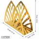 thumbnail image 2 of Juego de 2 servilleteros en forma de triángulo de acero inoxidable para encimera de cocina, mesa de comedor, dorado, 2 of 5