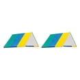 thumbnail image 3 of Redempat Waterproof Swing Set Replacement Tarp Roof Tent Sunshade Enhanced Performance Green Yellow Blue 132x226cm 2Set, 3 of 6