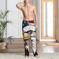 thumbnail image 6 of Lsque American Bald Eagle Print Men's Pajama Pants, Lounge Pant - Comfortable Home Wear,Elastic Waistband, Stylish Design-Large, 6 of 9