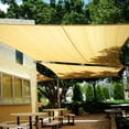 thumbnail image 5 of Quictent 26x20ft Rectangle Sun Shade Sail HDPE 98% UV Block - Sand, 5 of 9