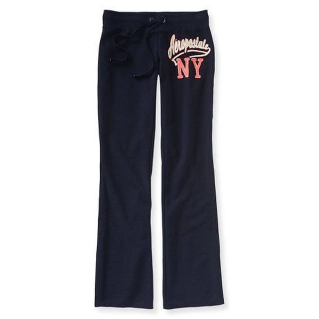 Aeropostale Womens Fit & Flare Athletic Sweatpants, Azul, X-Large Aeropostale Pantalones deportivos