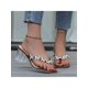 thumbnail image 2 of New Fashion Butterfly Flowers Decor High Heel Slippers Women's Flip Flops, 2 of 5