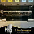 thumbnail image 6 of NuWatt 3" Square Black Trim Gimbal Canless Recessed Downlight, 5CCT Selectable, Adjustable Lens 4 PK, 6 of 10