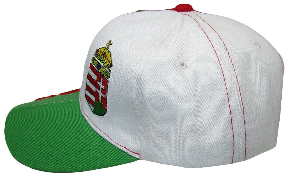 Greece Country Black Red White Letter 3-D Patch On Side Embroidered Hat Cap