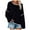 Black, variant on SGMVNU Women's Casual Oversized Sweaters Loose Soft Knit Long Batwing Sleeve Pullover Sweater Outfit Sweatshirts Tops Khaki XL
