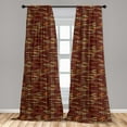 thumbnail image 5 of Ambesonne Grunge Curtains, Brick Wall Earthy Colors, Pair of 28"x63", Multicolor, 5 of 5