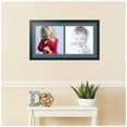 thumbnail image 2 of ArtToFrames Collage Photo Picture Frame with 2 - 13x13 Openings, Framed in Black with Dutch Blue and Black Mats (CDM-3926-40), 2 of 8