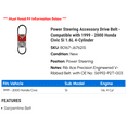 thumbnail image 2 of Power Steering Accessory Drive Belt - Compatible with 1999 - 2000 Honda Civic Si 1.6L 4-Cylinder, 2 of 2