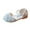 Silver, variant on Otqutp Kids Breathable Shoes Bling Bowknot Kids Cute Sandals Single Shoes Princess Pearl Baby Girls Shoes for Wedding