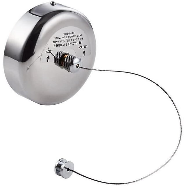 Secador de ropa telescópico de acero inoxidable, secador de ropa telescópico de cromo pulido, cuerda ajustable de 2,8 m, balcón interior y exterior Sincero Hogar