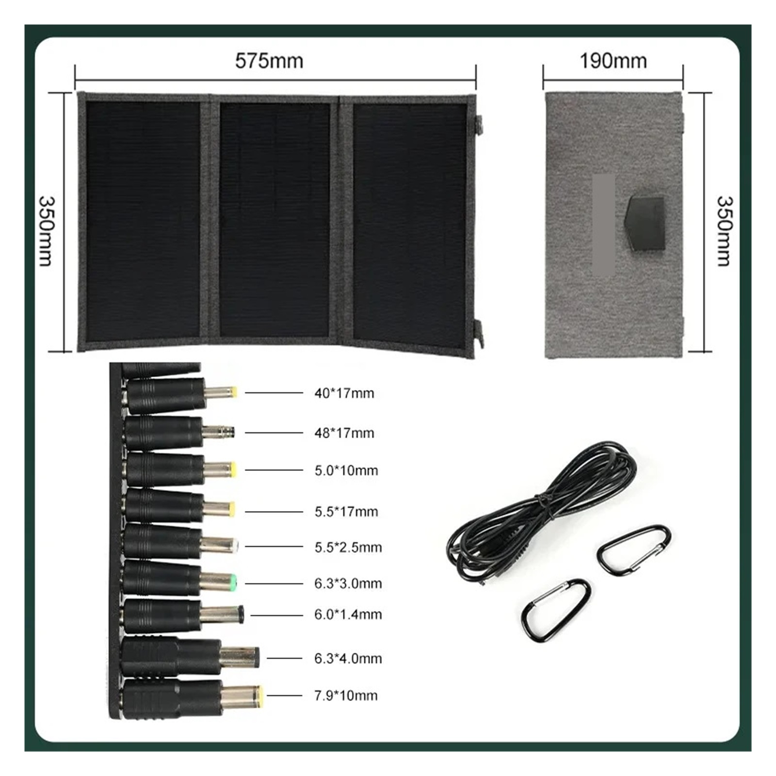 Folding solar panels 1000W Foldable Portable Solar Panel Charger USB 5V DC For Outdoor Mobile Power Solar charger