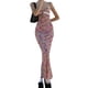thumbnail image 3 of VISgogo Vestido sin mangas para mujer con estampado de flores, encaje de retazos con cuello en V tipo largo ropa de verano VISgogo  moda, 3 of 9