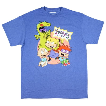 Nickelodeon Rugrats Shirt Group Shot Angelica Tommy Chuckie Reptar Mens'