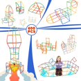 thumbnail image 2 of Juguete de construcción Giibro Straw Constructor, 600 unidades, para niños de 3 a 7 años, 2 of 6