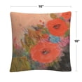 thumbnail image 2 of Through The Garden' Bold Floral Motif By Sheila Golden 16 X 16 Decorative Throw Pillow, 2 of 4