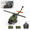 Army Green-2 Battery, variant on YU Xiang F07 UH-1 Huey RC Helicopter, 1:34 Scale 6CH Intelligent 6G Aileronless Dual-Axis RC Helicopter with Co-Drive Motors & Optical Flow Positioning - RTF