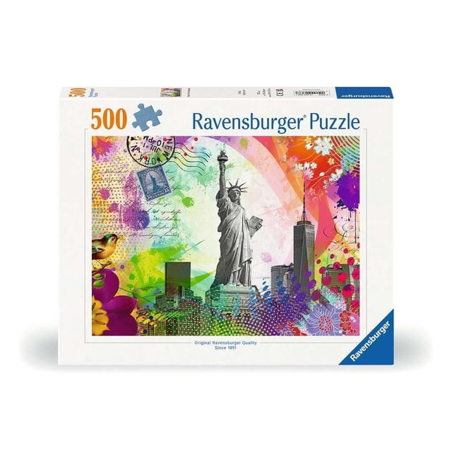 Puzzle Ravensburger New York, postal de 500 piezas