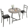 thumbnail image 1 of Lugar Pequeño. Juego de Mesa de Comedor de 3 Pzas para 2, Mesa de Cocina con Juego de Sillas, Mesa de Comedor de Metal de Granja para Comedor, 1 of 40