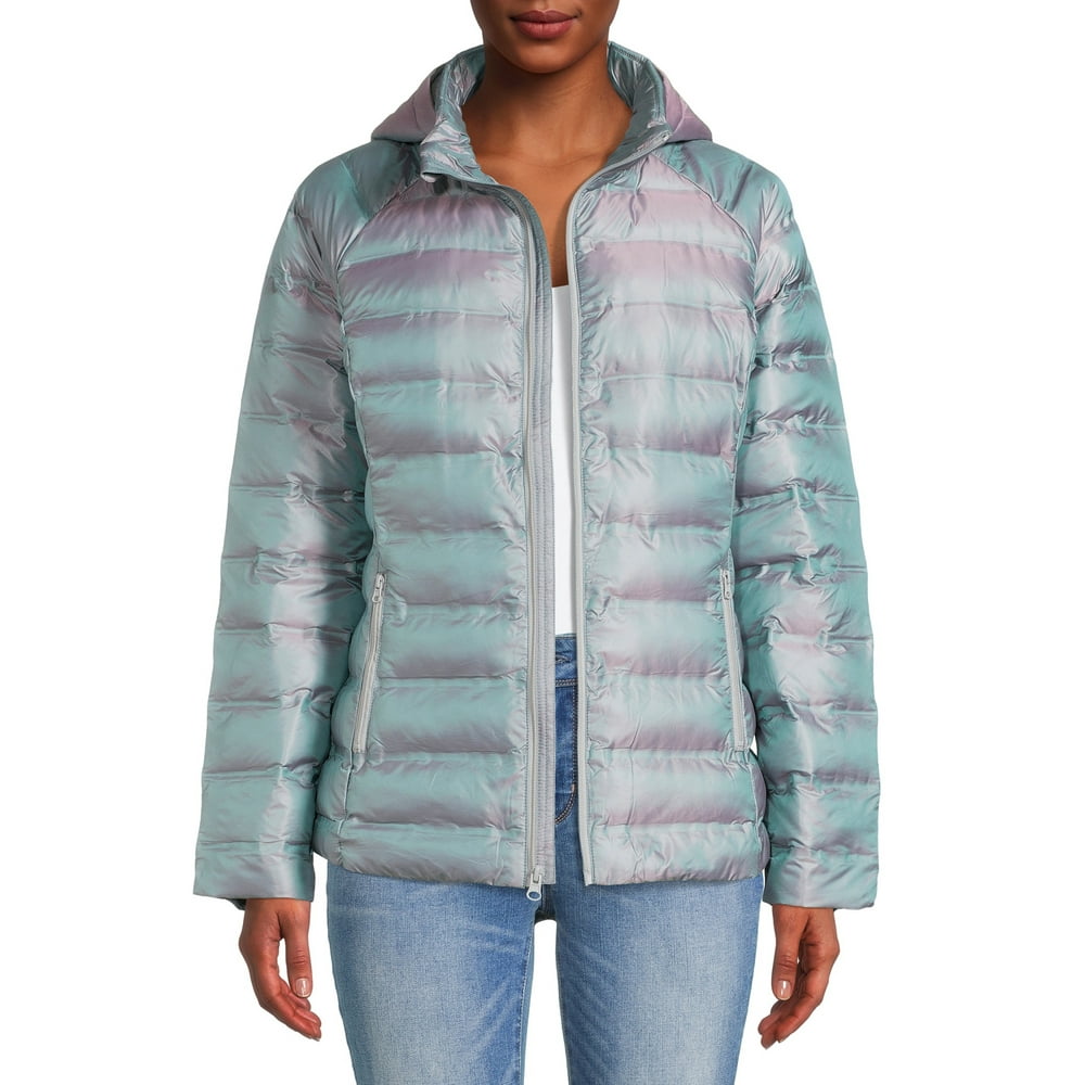 Time and Tru Time And Tru Women's Packable Puffer Jacket Walmart