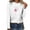 White, variant on Okbop Cropped Tank Tops for Women,O-Neck Printing Loose Casual Fashion Long Sleeve Breast Cancer Womens Tops And Blouses Black Shirt