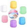 thumbnail image 2 of Candy Color Design Portable Travel Soap, Biodegradable Environment Material Fragrance Mini Soap for Outdoor Activities, Compact and Portable Multicolor Variety (240 Sheets), 2 of 8