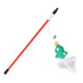 thumbnail image 2 of Fairnull Christmas Tree Elk Bell Pet Cat Kitten Teaser Wand Stick Catch Interactive Toy, 2 of 9