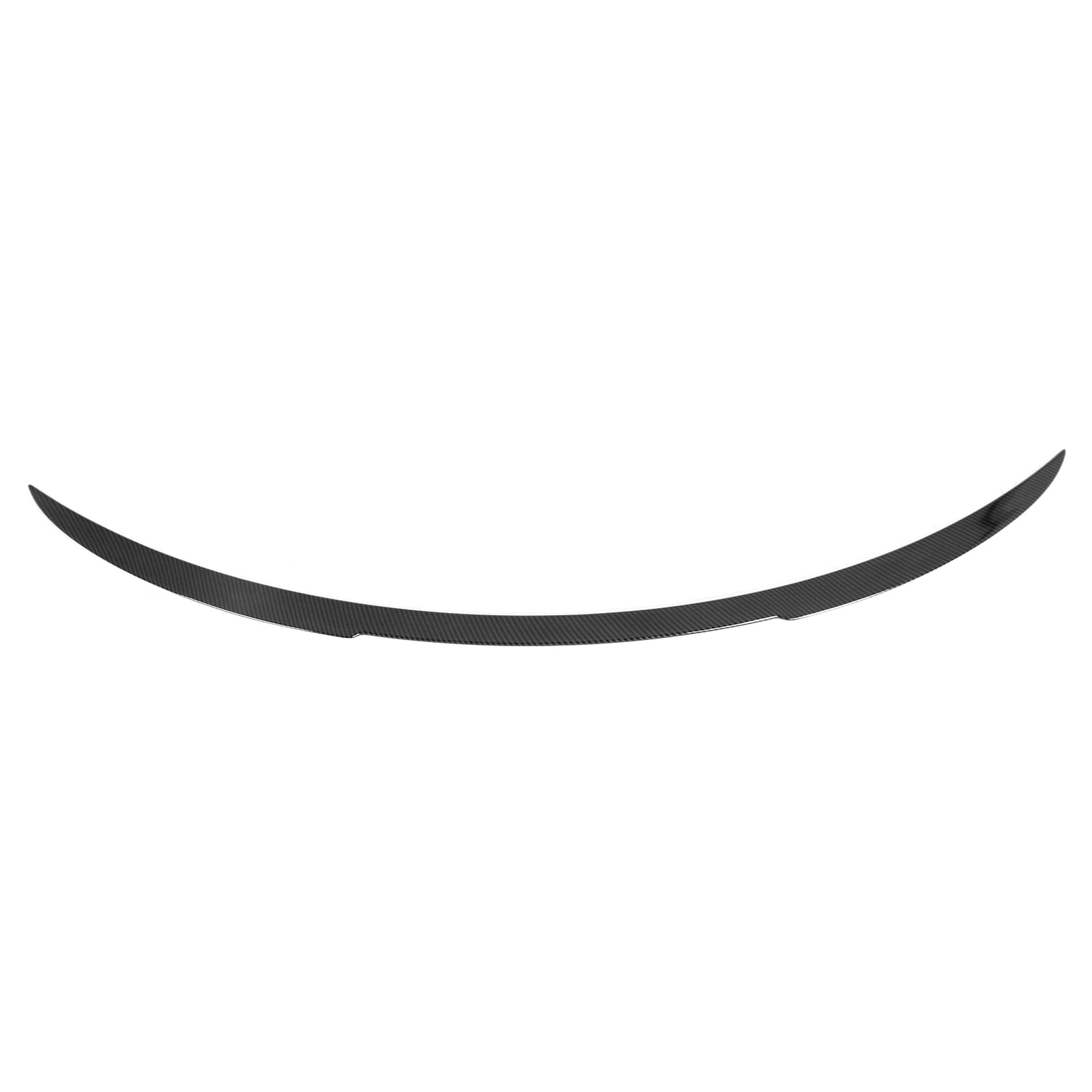 Ikon Motorsports Trunk Spoiler Fits 2026 Tesla Model Y Juniper, V Style Carbon Fiber Print ABS Plastic Add-on Rear Trunk Lid Spoiler Wing Lip