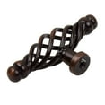 thumbnail image 2 of GlideRite 2-5/8 in. Twisted Rounded End Birdcage Solid Steel Cabinet T-Knobs, Oil Rubbed Bronze, Pack of 5, 2 of 5