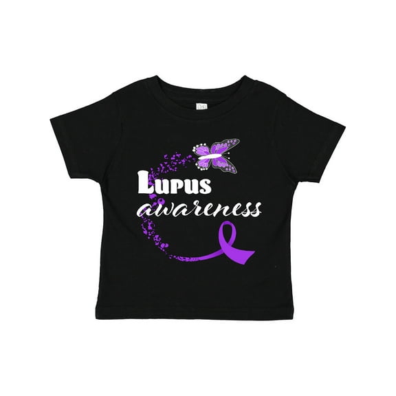 Inktastic Lupus Awareness butterfly ribbon Boys or Girls Toddler T-Shirt