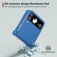 thumbnail image 5 of for Samsung Galaxy Z Flip 4 Case with Hinge Protection, Carbon Fiber Texture Slim Shockproof Durable Anti-Scratch Hard PC Protective Phone Cover Case for Samsung Galaxy Z Flip 4, Blue, 5 of 6