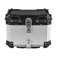thumbnail image 1 of Riwcyla 36L Motorcycle Rear Trunk Aluminum Alloy Luggage Case Quick Release Motorbike Tail Storage Box Waterproof & Absorption with 2 Keys Reflective Sticker, 1 of 6