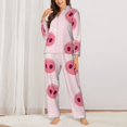 thumbnail image 2 of Fotbe Cute Pig Nose Conjunto de Pijama de Manga Larga para Mujer con Estampado, Ropa de Dormir de 2 Piezas, Conjunto de Casa Suave y Cómodo con Bolsillos-XX-Large, 2 of 7