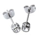 thumbnail image 5 of Aretes para hombre con simulados, circonita cúbica forma forma forma , pendientes de plata, 5 of 9