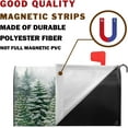 thumbnail image 4 of Winter Pine Trees Mailbox Covers Magnetic Christmas Green Forest Snowflakes Mailbox Cover Standard Size 21 x 18 Inch Winter Snow Holiday Mail Box Wraps for Farmhouse Garden Yard Decor, 4 of 6