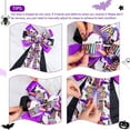 thumbnail image 4 of 2 Pack Halloween Wreath Bow Large Halloween Bow Tree Topper Pumpkin Bat Ghost Patterns Gift Bows for Halloween Party Holiday Home Indoor Outdoor Basket Ornaments Decorating,13.8x6.3", 4 of 7
