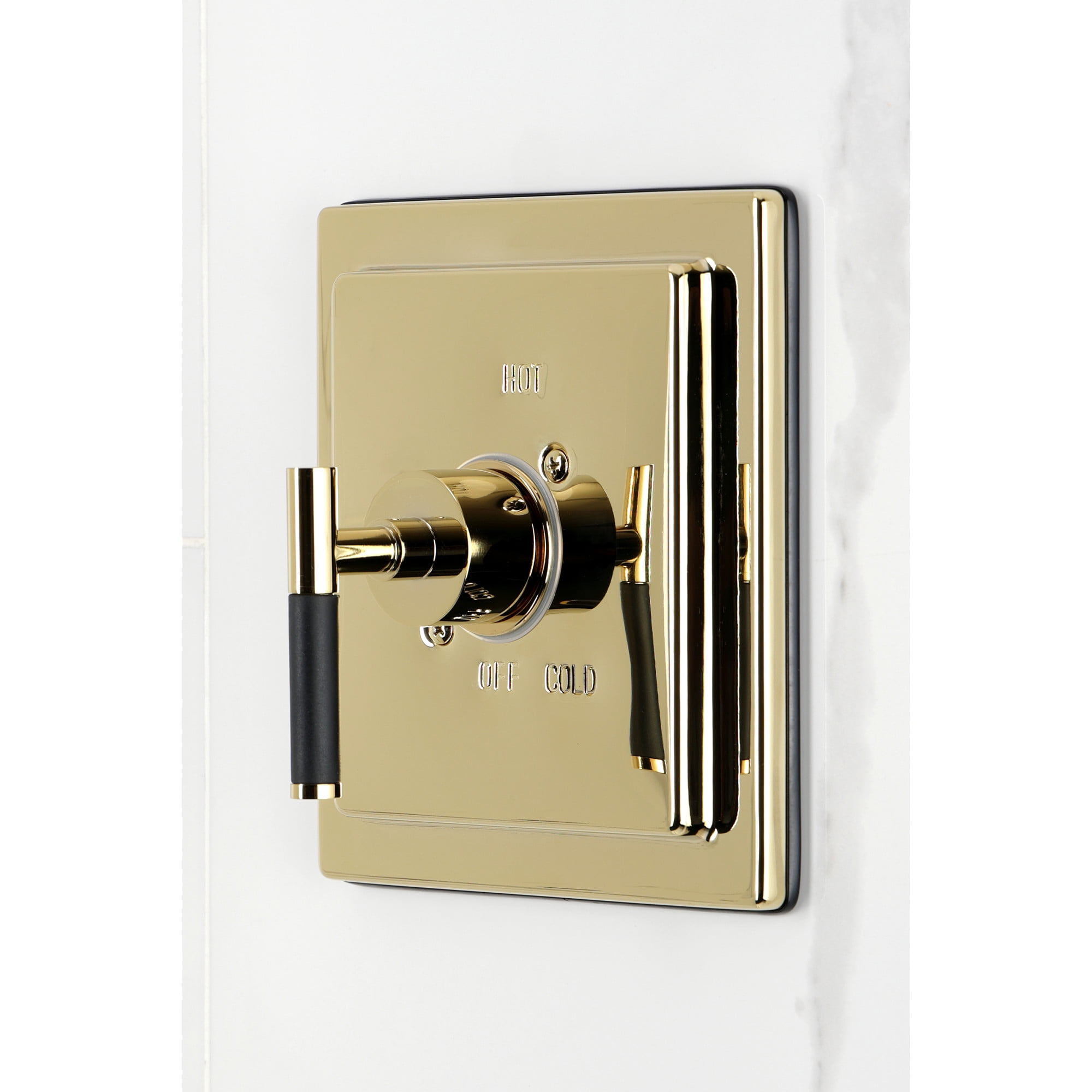Kingston Brass KB8652CKLTO Kaiser Single-Handle Pressure Balanced Tub Faucet in Polished Brass