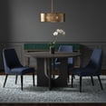 thumbnail image 2 of GOMYHOME 47" Round Dining Table with Pedestal Base, Modern Wood Kitchen Table, Dark Charcoal, 2 of 9